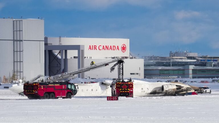 Delta plane crashes on landing at Toronto airport, injuring at least 18
